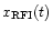 $x_{\rm RFI}(t)$
