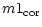 $\displaystyle m1_{\rm cor}$