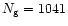 $N_{\rm g} = 1041$