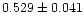 $0.529\pm0.041$