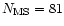 $N_{\rm MS}=81$