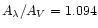 $A_\lambda/A_V=1.094$