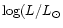 $\log(L/L_\odot$