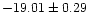 $-19.01\pm0.29$