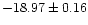 $-18.97\pm0.16$