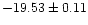 $-19.53\pm0.11$
