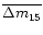 $\overline{\Delta m_{15}}$