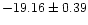 $-19.16\pm0.39$