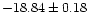 $-18.84\pm0.18$