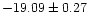 $-19.09\pm0.27$