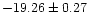 $-19.26\pm0.27$