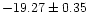 $-19.27\pm0.35$