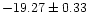 $-19.27\pm0.33$