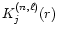 $K_j^{(n,\ell)}(r)$