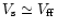 $V_{\rm s} \simeq V_{\rm ff}$
