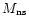 $M_{\rm ns}$