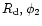 $R_{\rm d}, \phi_2$