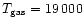 $T_{\rm gas}=19\,000$