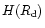 $H(R_{\rm d})$