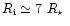 $R_{\rm i} \simeq 7~\mbox{$\space R_{\star}$ }$