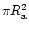 $\pi R_{\rm a}^2$
