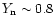 $Y_{\rm n} \sim 0.8$