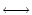 $\textstyle \longleftrightarrow$