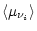 $\displaystyle \langle \mu_{\nu_i} \rangle$