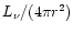 $L_{\nu}/(4\pi r^2)$
