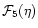 ${\cal F}_5(\eta)$