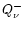 $Q_{\nu}^-$