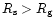$R_{\rm {s}} > R_{\rm {g}}$