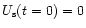 $U_{\rm {s}}(t = 0) = 0$