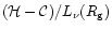 $({\cal H}-{\cal C})/L_{\nu}(R_{\rm {g}})$
