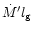 $\dot M' l_{\rm {g}}$