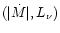 $(\vert\dot M\vert,L_{\nu})$