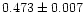 $0.473\pm 0.007$