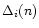 $\Delta_{i}(n)$