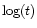 $\mbox{log}(t)$