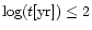 $\mbox{log}(t[{\rm yr}])\leq 2$