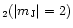 $_2(\vert m_{\rm J}\vert=2)$