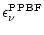 $\displaystyle \epsilon_{\nu}^{\rm PPBF}$