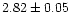 $2.82 \pm 0.05$