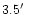 $3.5\hbox{$^\prime$ }$
