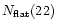 $N_{\rm flat}(22)$