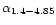$\alpha_{1.4-4.85}$