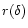 $r(\delta)$