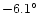 $-6.1^{\circ }$