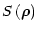 $\displaystyle S\left( \vec{\rho }\right)$