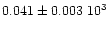 $0.041\pm0.003~10^{3}$